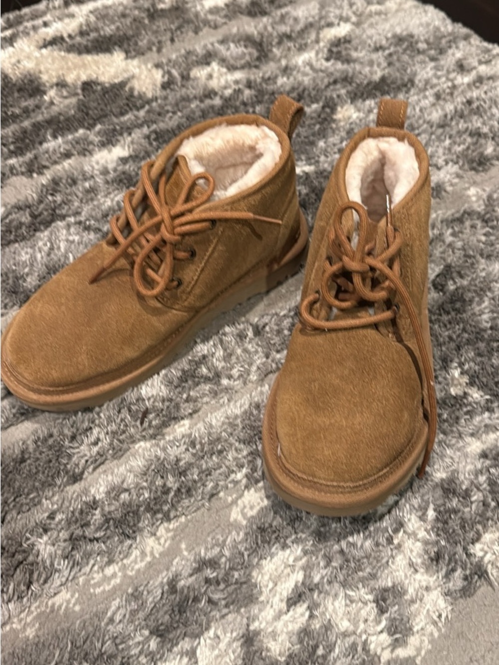 UGG Women's Chestnut Suede Chukka Boots with Shearling Lining